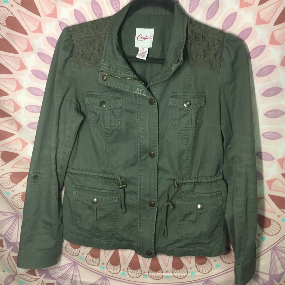 Candie’s lace utility jacket